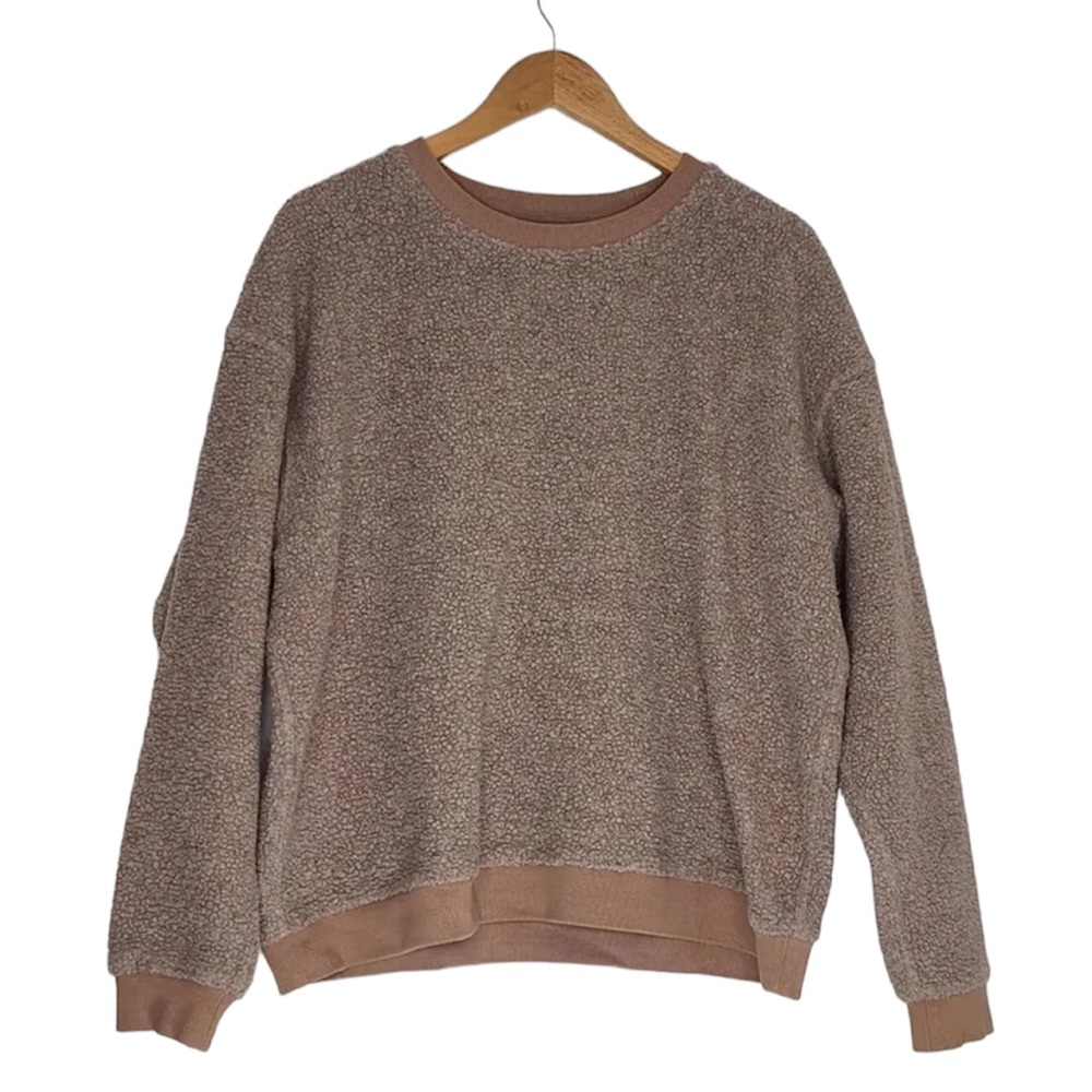 Outdoor Voices Megafleece Pullover Crewneck In Oatmeal Size M Women